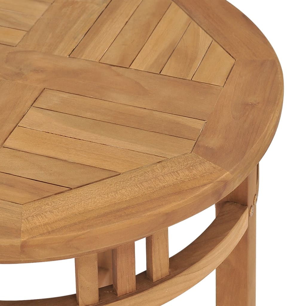 vidaXL Bistro Table Ø23.6"x29.7" Solid Teak Wood