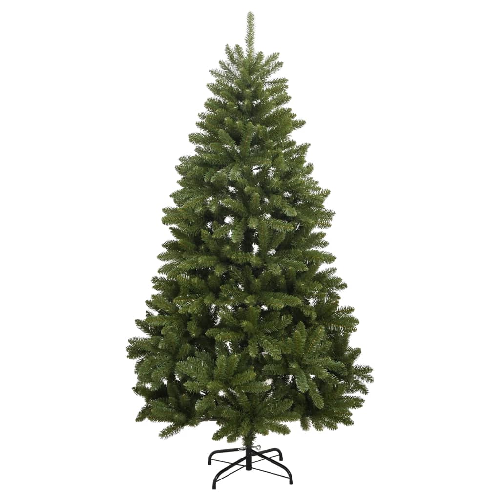 vidaXL Artificial Hinged Christmas Tree 300 LEDs & Ball Set 82.7"