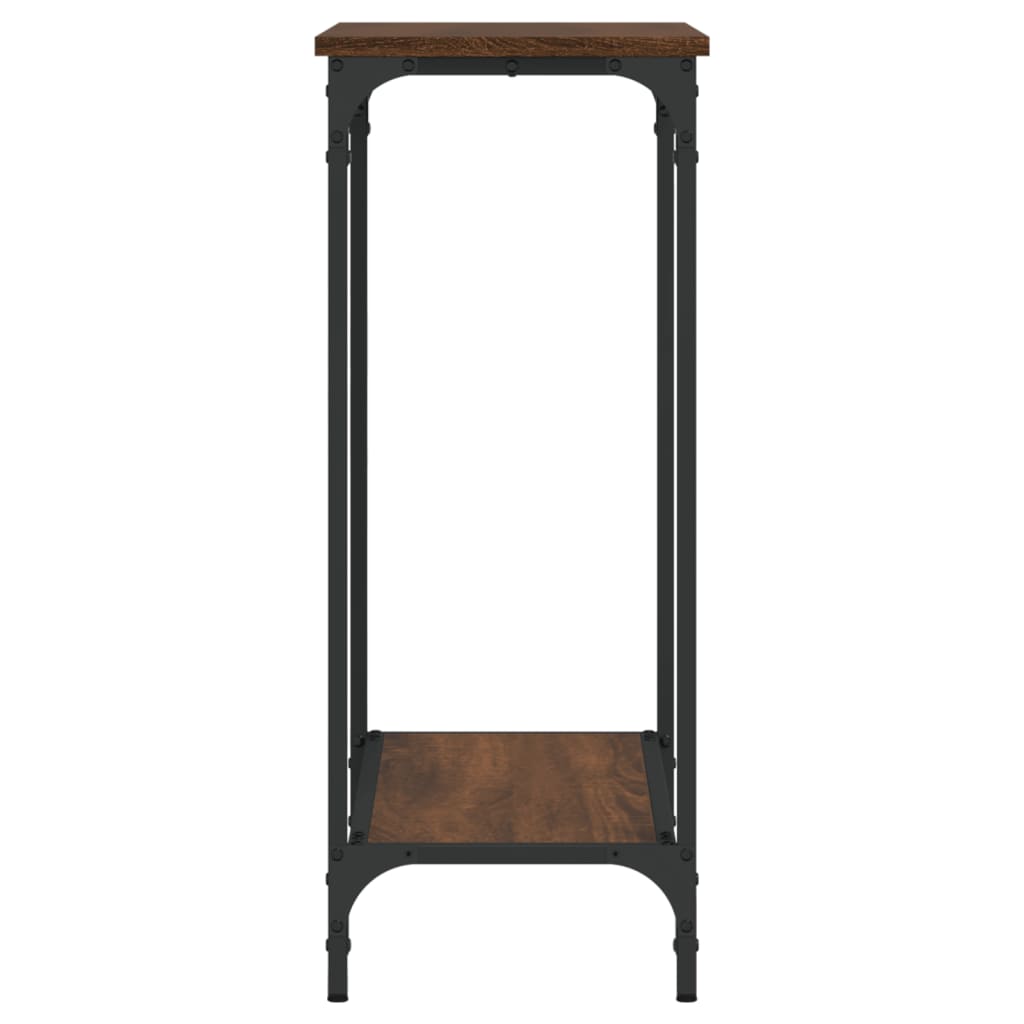 vidaXL Console Table Brown Oak 29.5"x12"x29.5" Engineered Wood