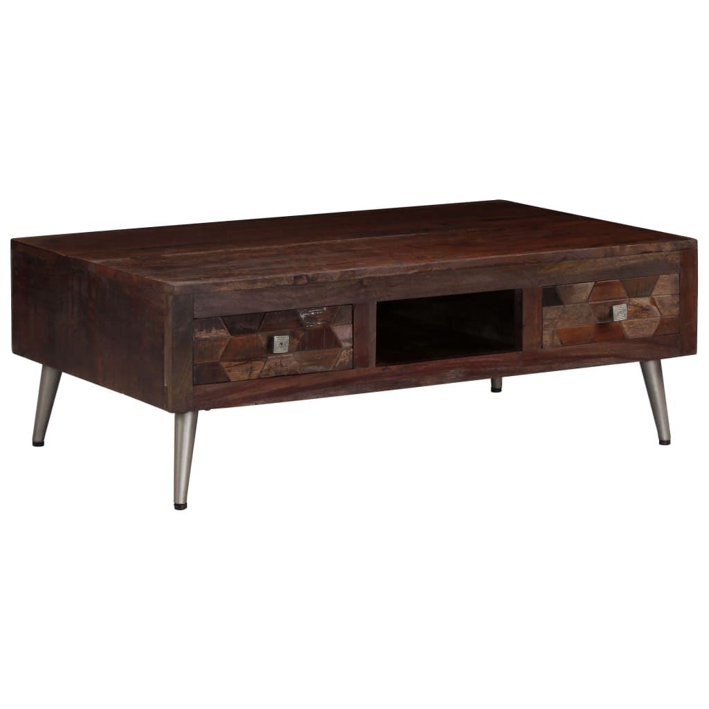 vidaXL Coffee Table Solid Reclaimed Wood 39.3"x23.6"x13.7"