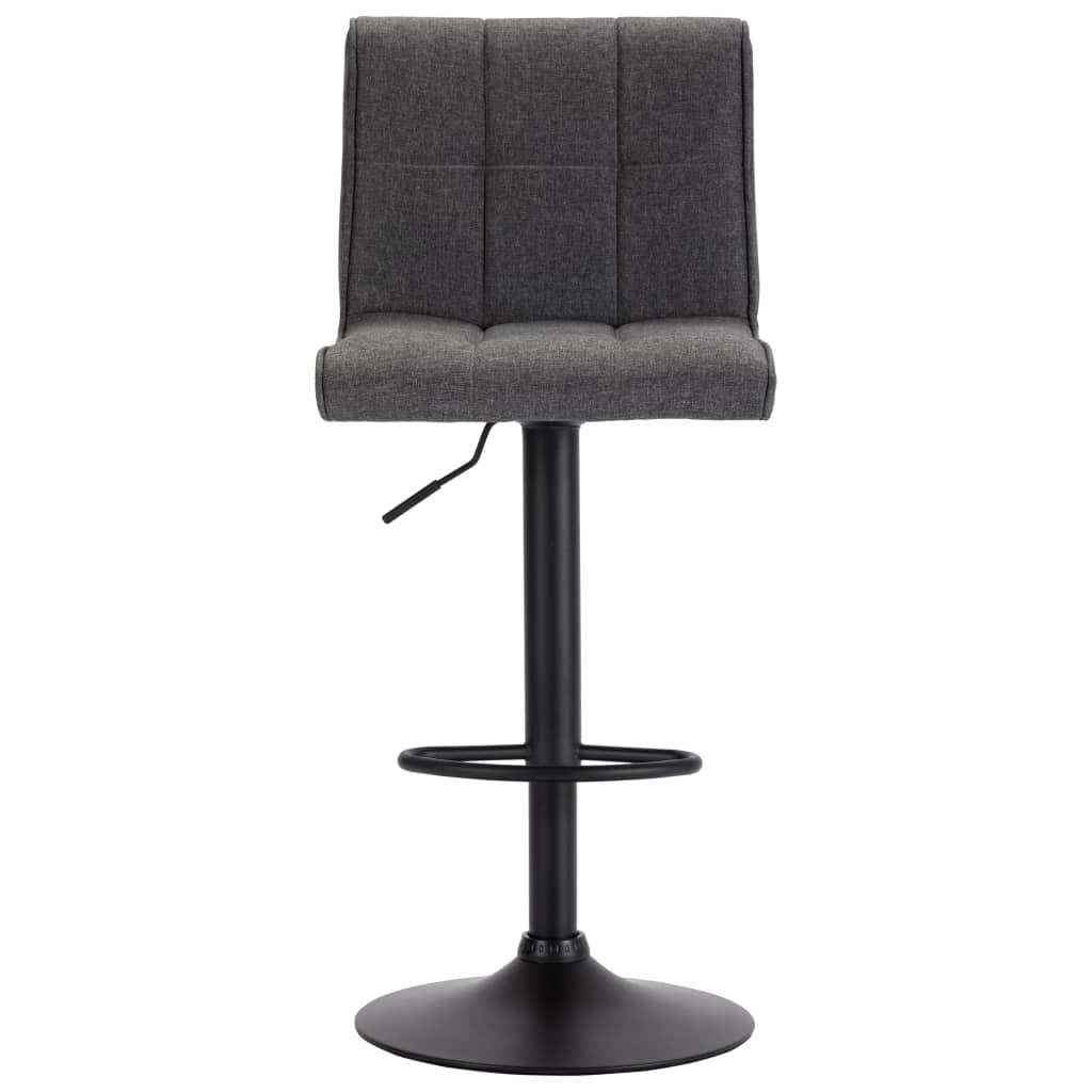 vidaXL Bar Stool Dark Gray Fabric