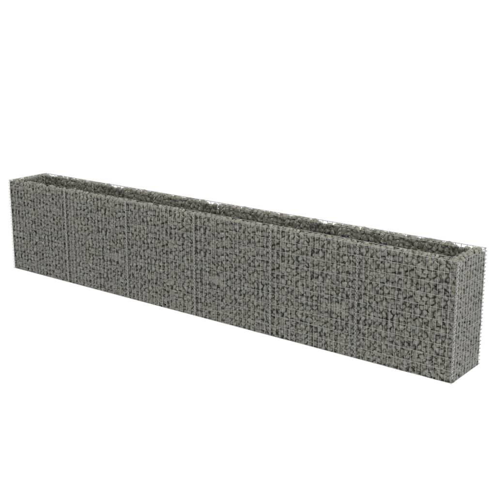 vidaXL Gabion Raised Bed Galvanized Steel 212.6"x19.7"x39.4"