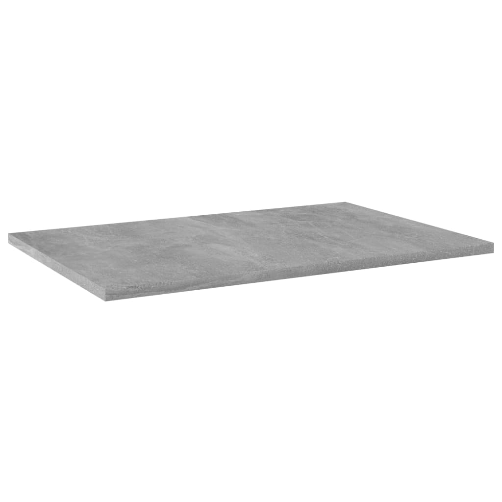 vidaXL Bookshelf Boards 8 pcs Concrete Gray 23.6"x15.7"x0.6" Engineered Wood