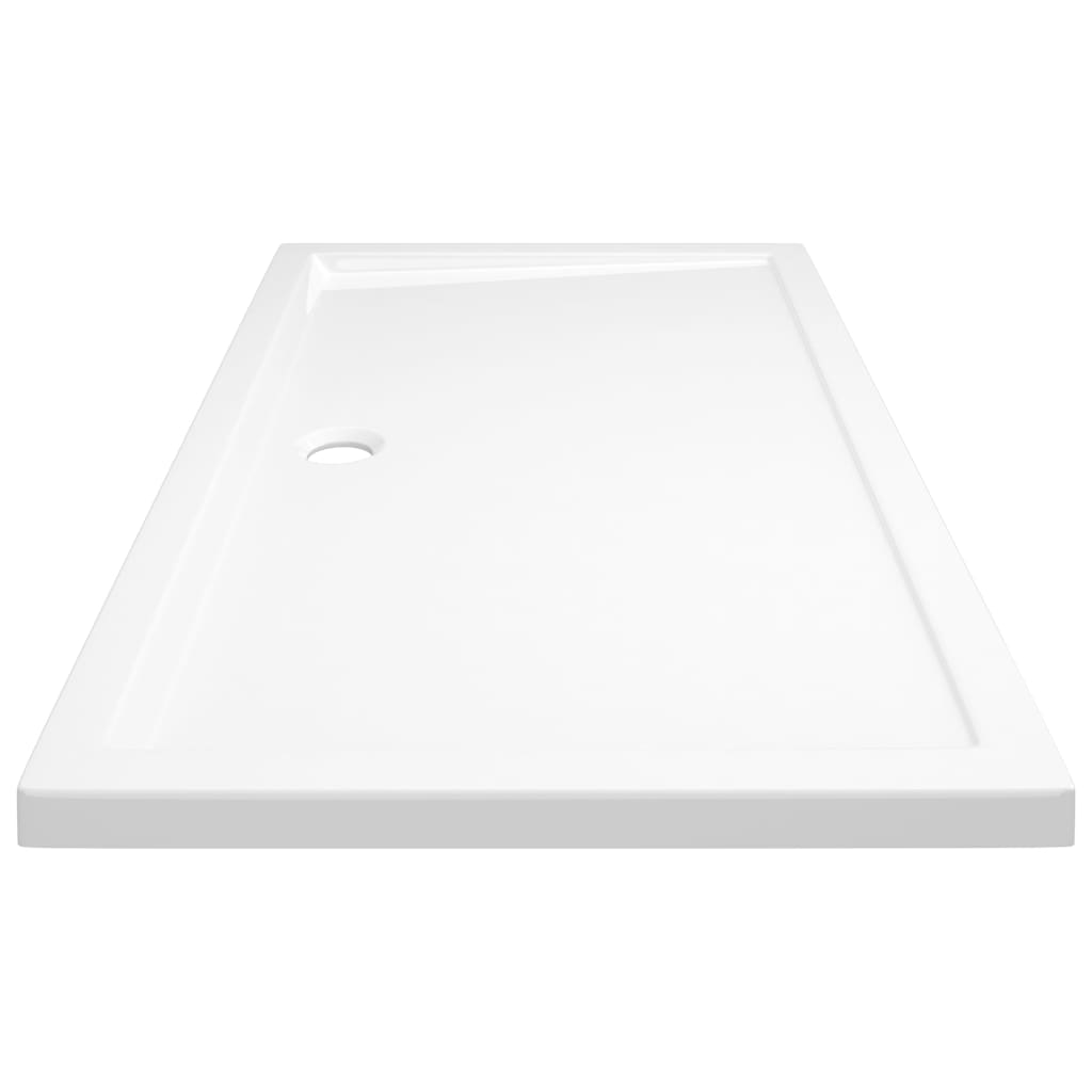 vidaXL Rectangular ABS Shower Base Tray White 27.6"x47.2"