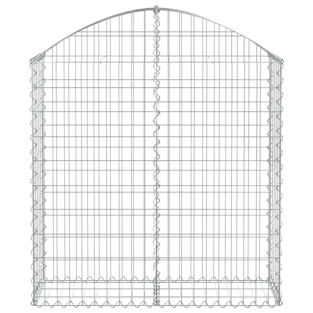 vidaXL Arched Gabion Basket 39.4"x11.8"x39.4"/47.2" Galvanized Iron