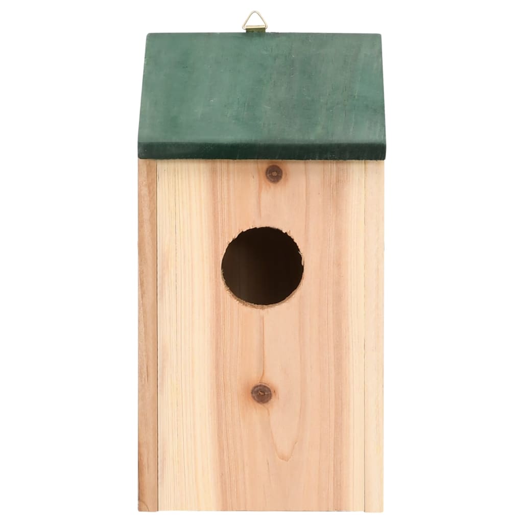 vidaXL Bird Houses 4 pcs Wood 4.7"x4.7"x8.7"