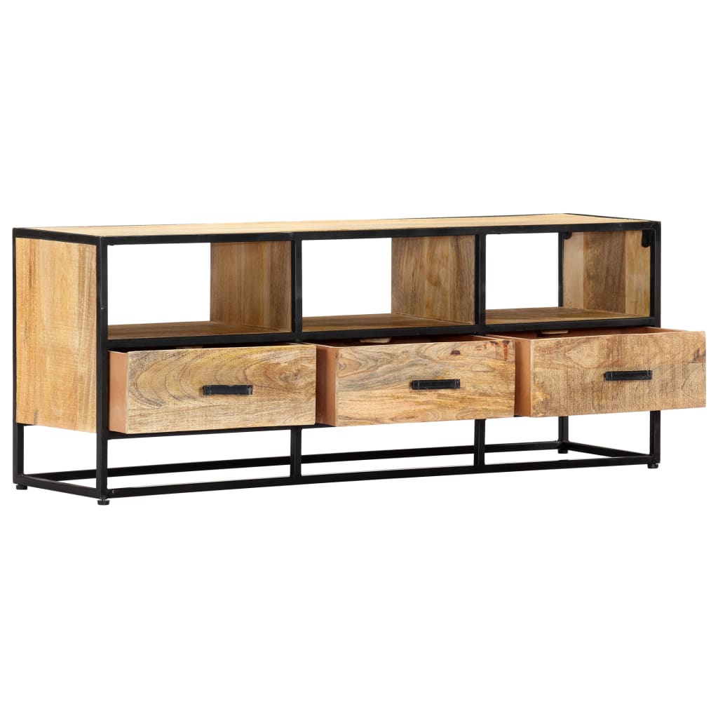 vidaXL TV Stand 47.2"x11.8"x17.7" Solid Wood Mango