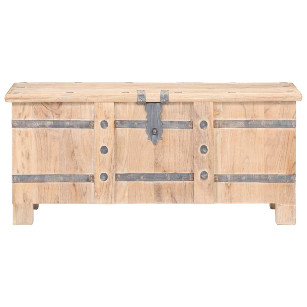 vidaXL Chest 35.4"x15.7"x15.7" Solid Acacia Wood