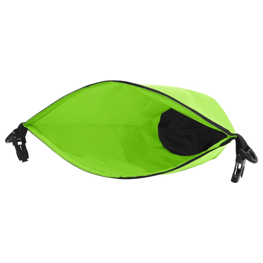 vidaXL Dry Bag with Zipper Green 5.3 gal PVC