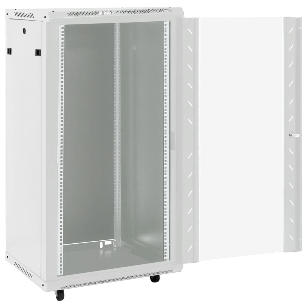 vidaXL 22U Network Cabinet 19" IP20 Gray 23.6"x23.6"x47.2"