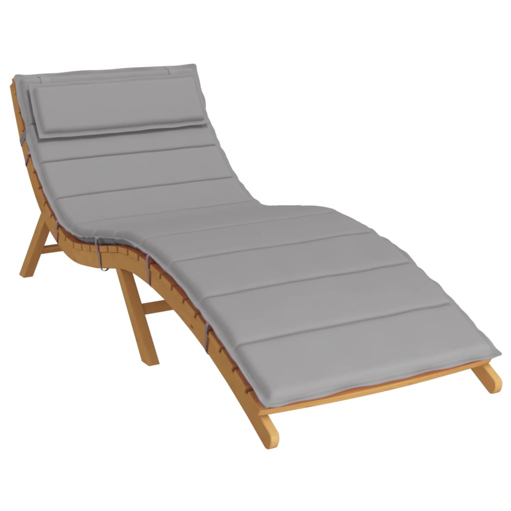 vidaXL Sun Lounger Cushion Gray 70.9"x23.6"x1.2" Oxford Fabric