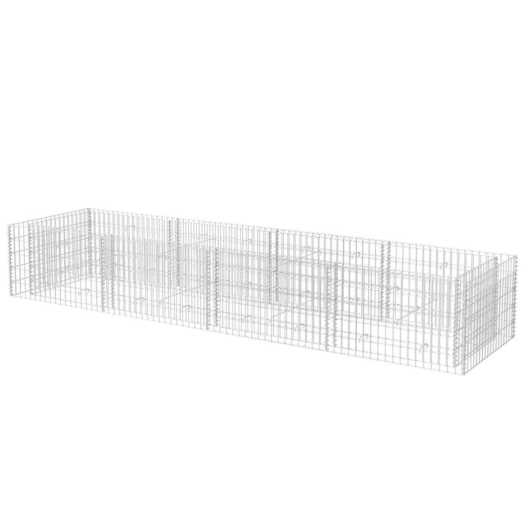 vidaXL Gabion Raised Bed Steel 141.7"x35.4"x19.7"