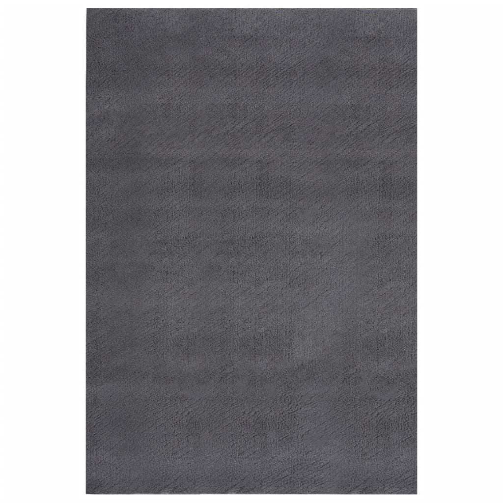 vidaXL Shaggy Rug Anthracite 8'x11' Polyester