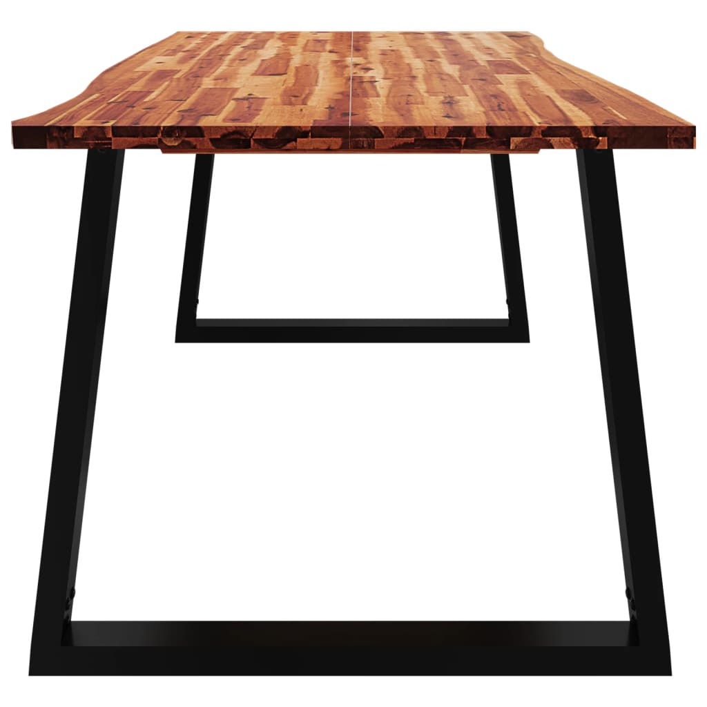 vidaXL Dining Table with Live Edge 78.7"x35.4"x29.5" Solid Wood Acacia