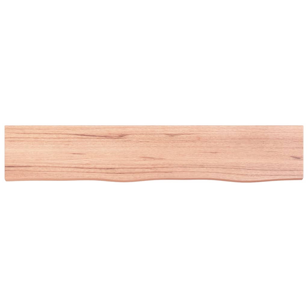 vidaXL Wall Shelf Light Brown 39.4"x7.9"x1.6" Treated Solid Wood Oak