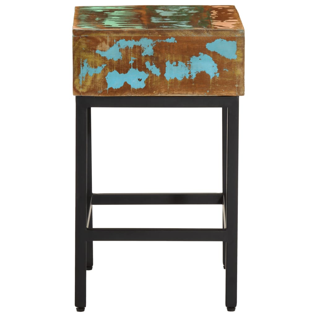 vidaXL Side Table 15.7"x11.8"x20.1" Solid Wood Reclaimed