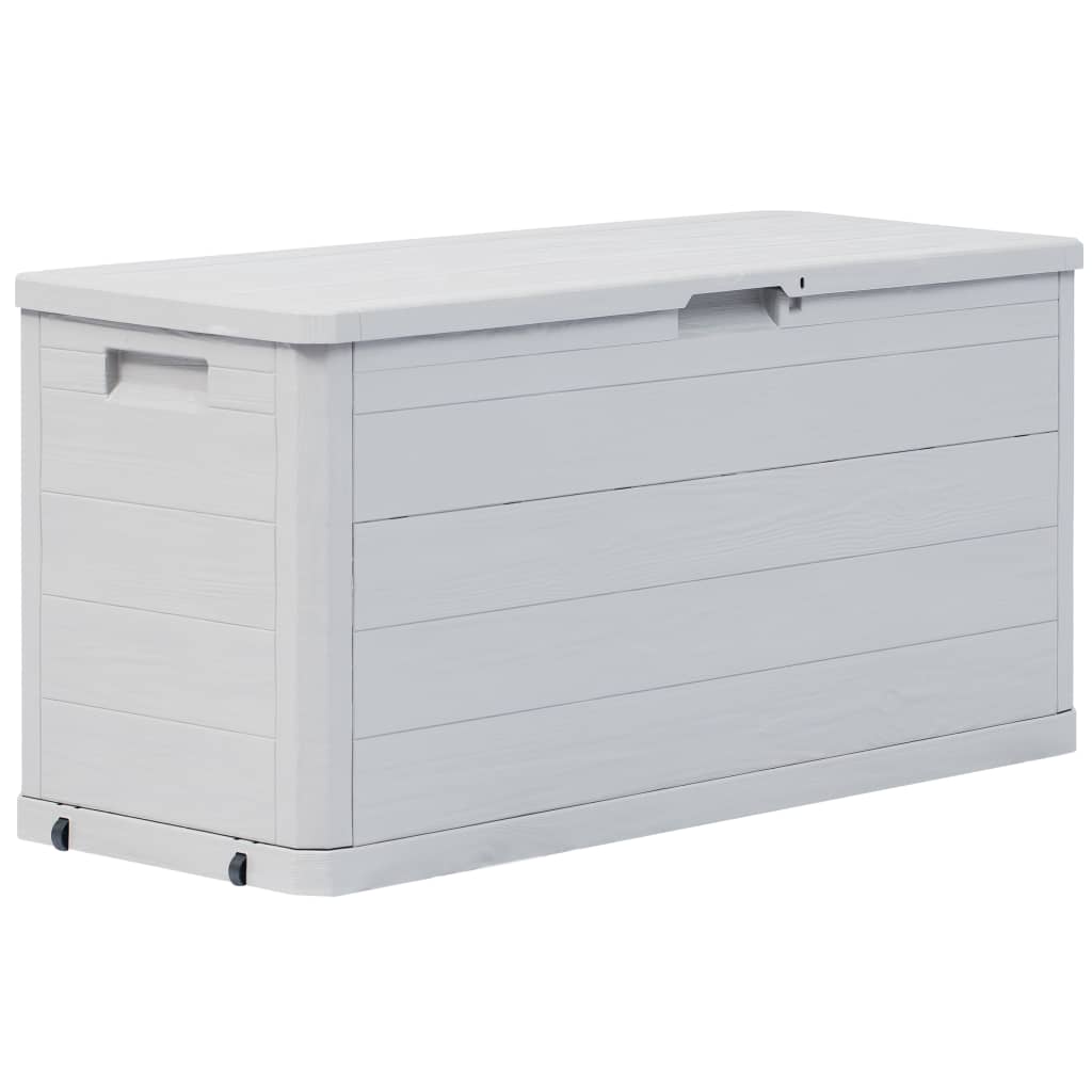 vidaXL Patio Storage Box 74 gal Light Gray