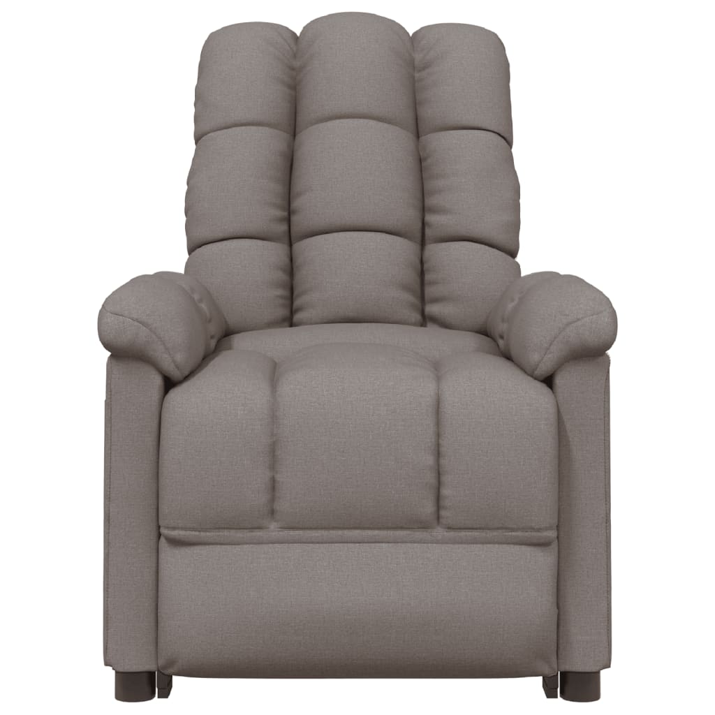 vidaXL Massage Chair Taupe Fabric