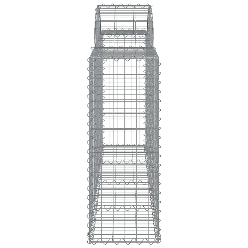 vidaXL Arched Gabion Baskets 50 pcs 78.7"x11.8"x31.5"/39.4" Galvanized Iron