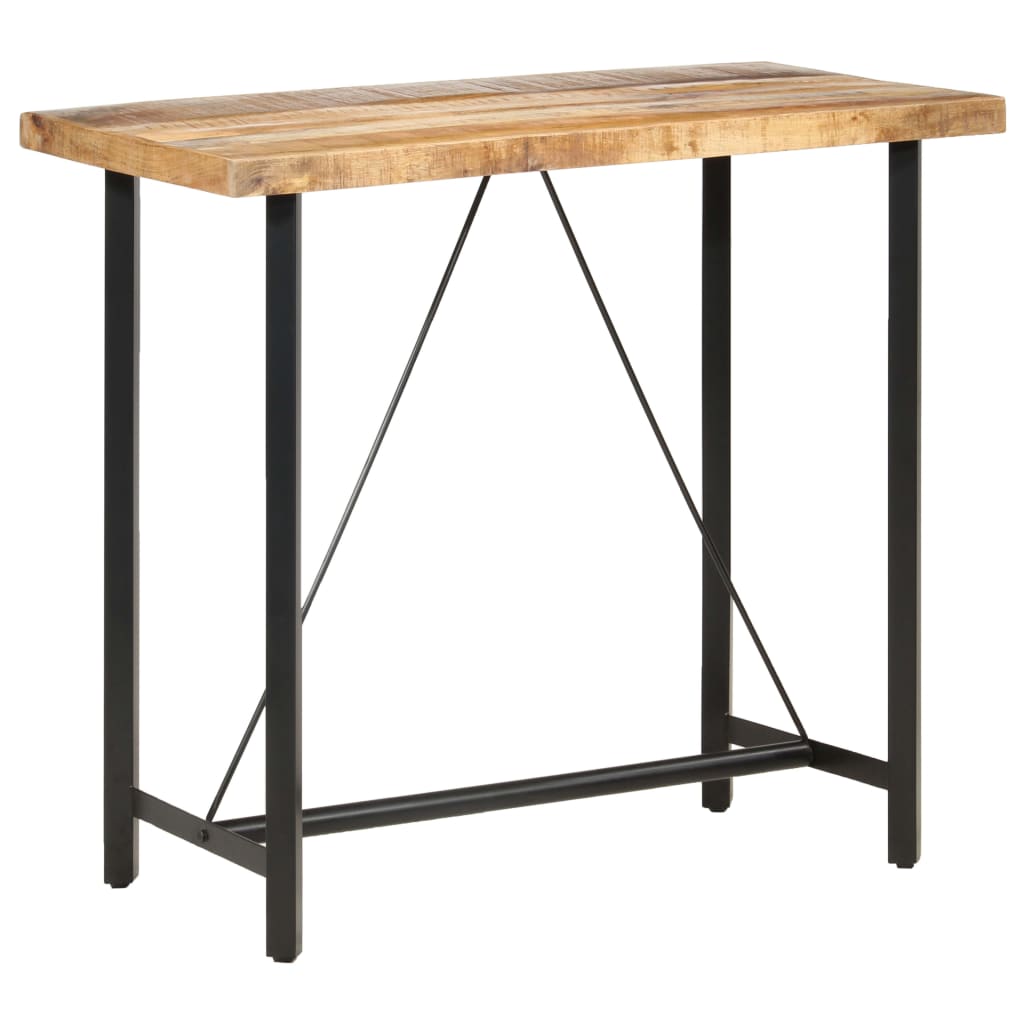 vidaXL Bar Table 47.2"x22.8"x42.1" Rough Mango Wood