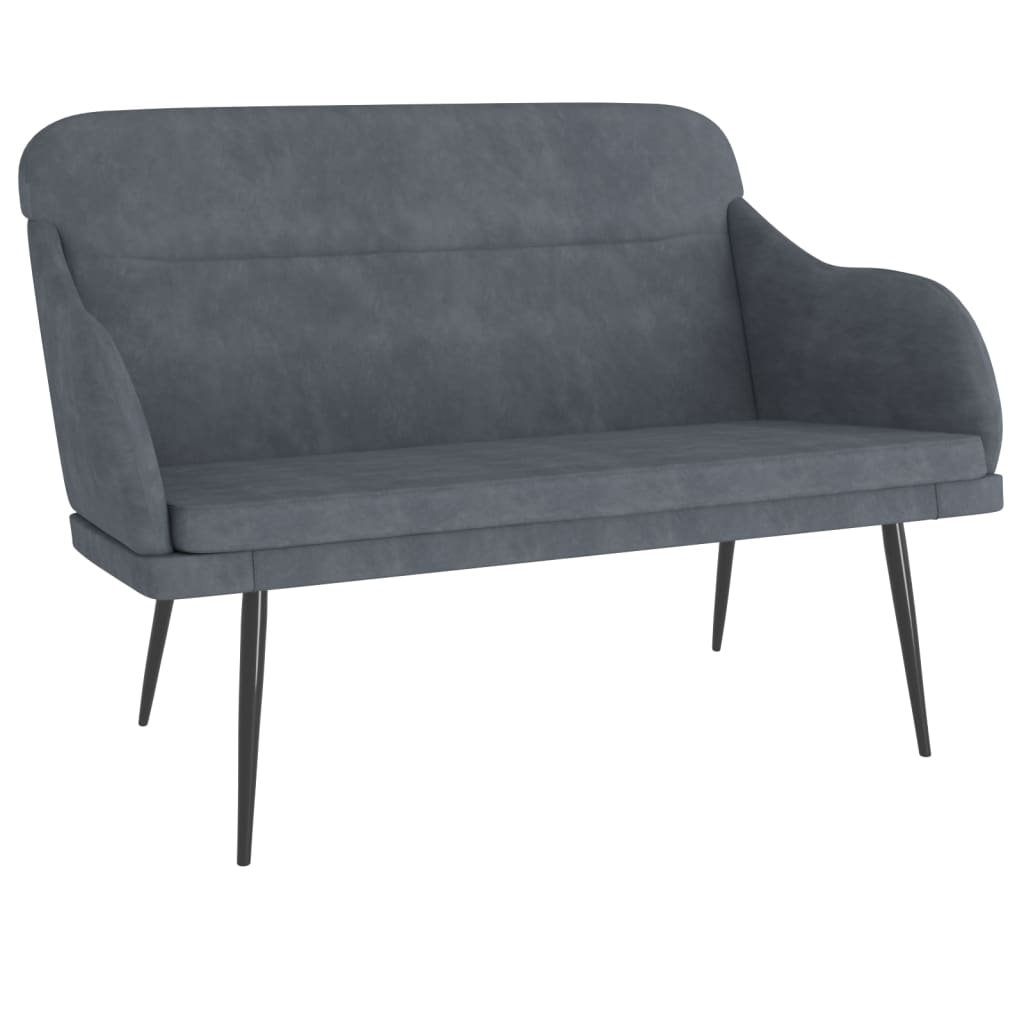 vidaXL Bench Dark Gray 43.3"x29.9"x31.5" Velvet