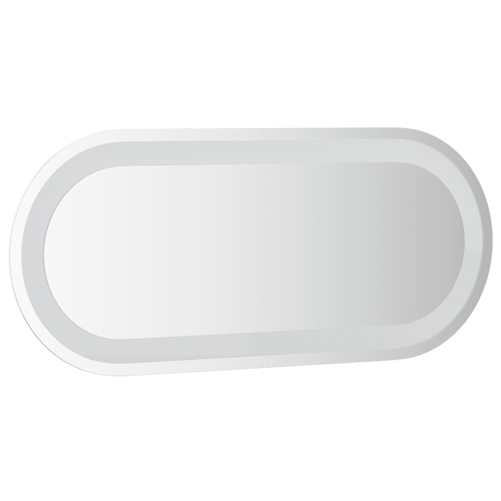 vidaXL LED Bathroom Mirror 27.6"x11.8" Oval