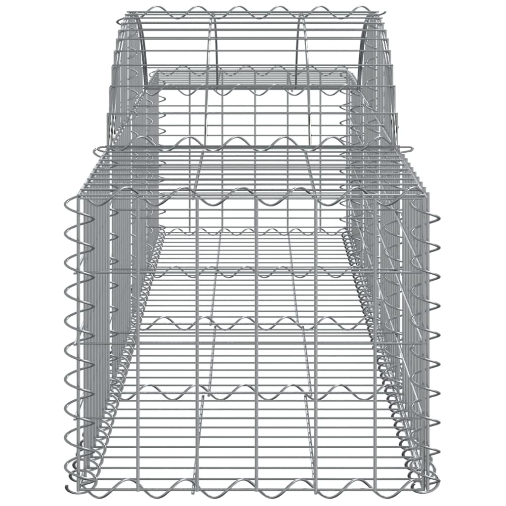 vidaXL Arched Gabion Baskets 30 pcs 78.7"x19.7"x15.7"/23.6" Galvanized Iron