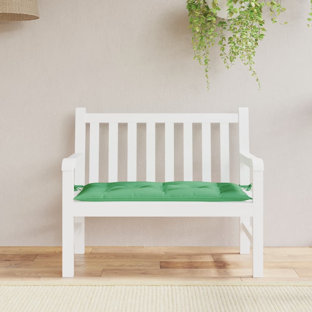 vidaXL Garden Bench Cushion Green 43.3"x19.7"x2.8" Oxford Fabric