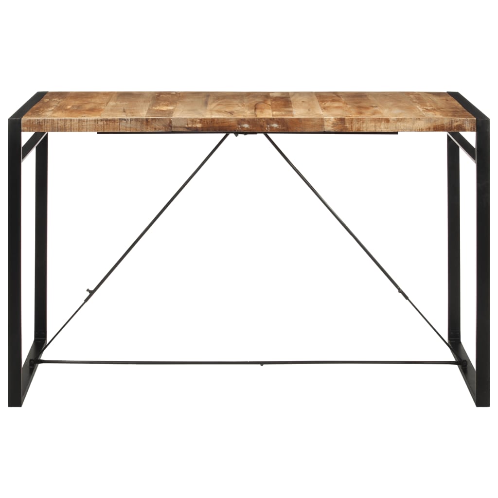 vidaXL Bar Table 68.9"x35.4"x43.3" Solid Rough Wood Mango