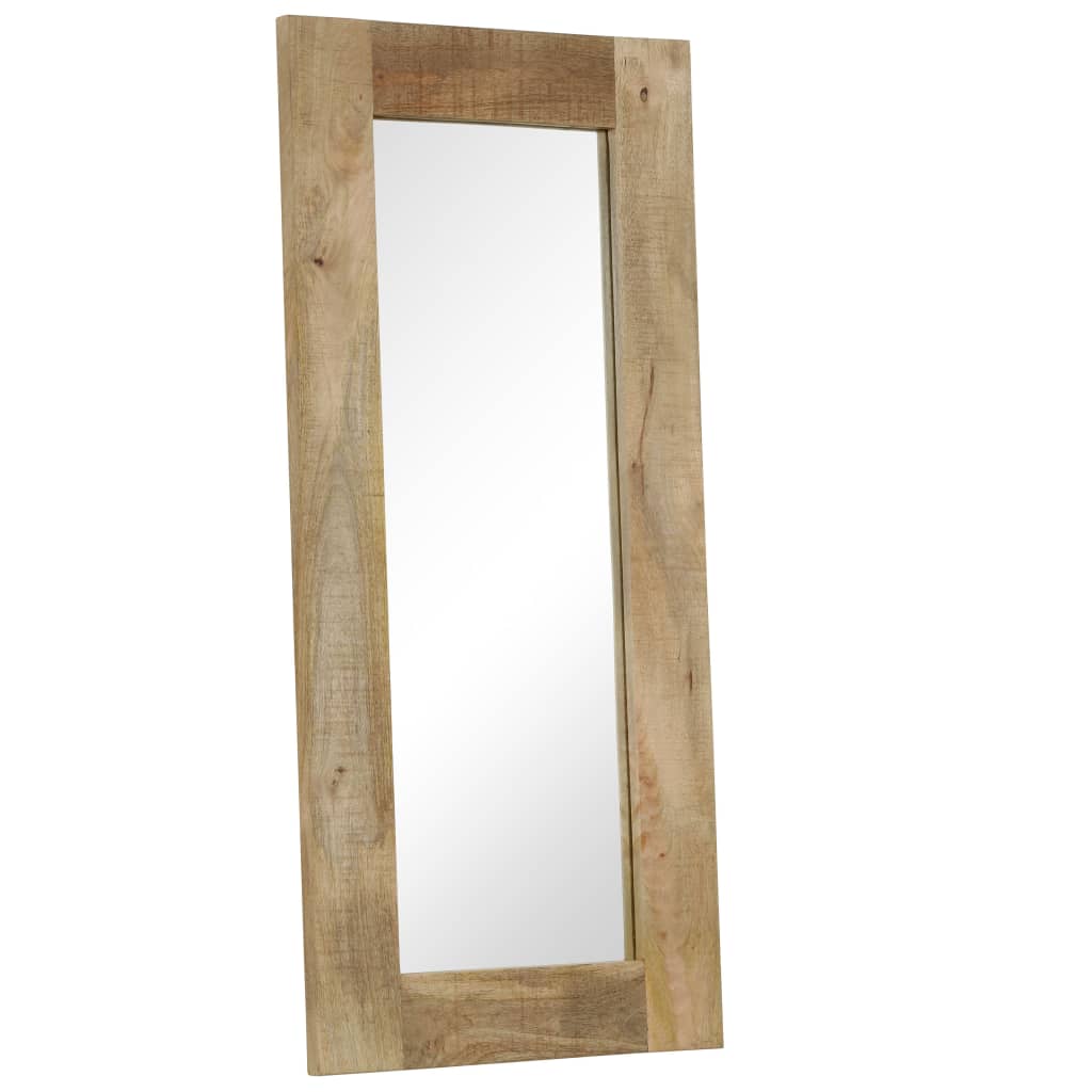 vidaXL Mirror Solid Mango Wood 19.7"x43.3"