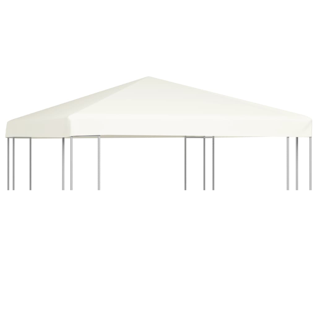 vidaXL Gazebo Top Cover 1 oz/ft² 9.8'x9.8' Cream White