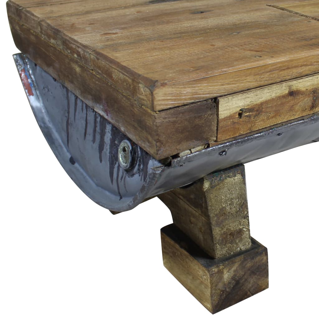 vidaXL Coffee Table Solid Reclaimed Wood 35.4"x19.7"x13.8"