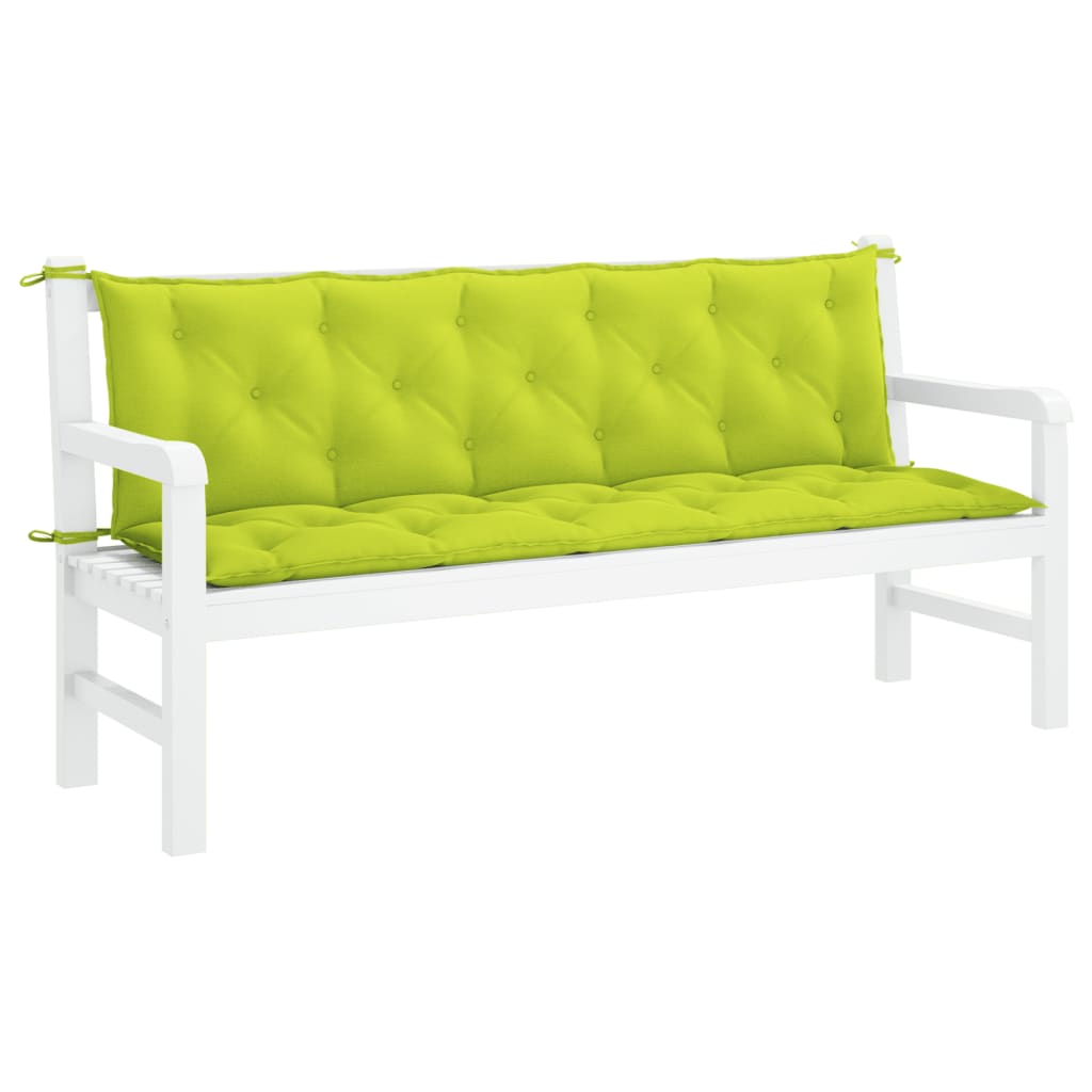 vidaXL Garden Bench Cushion Bright Green 70.9"x(19.7"+19.7")x2.8" Oxford Fabric