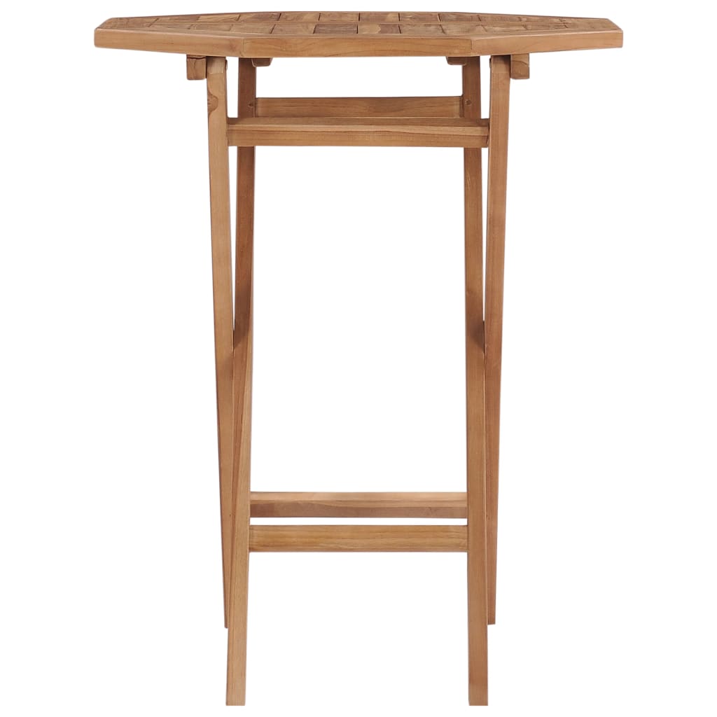 vidaXL Folding Patio Table 23.6"x23.6"x29.5" Solid Teak Wood