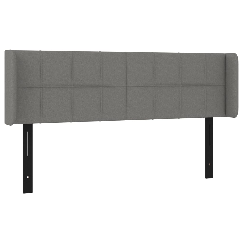 vidaXL LED Headboard Dark Gray 57.9"x6.3"x30.7"/34.6" Fabric