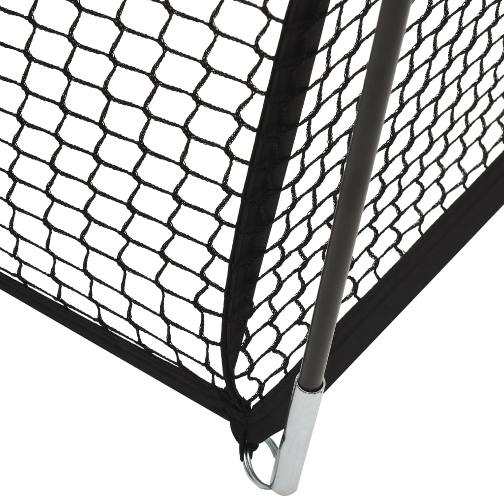 vidaXL Baseball Batting Cage Net Black 236.2"x157.5"x98.4" Polyester