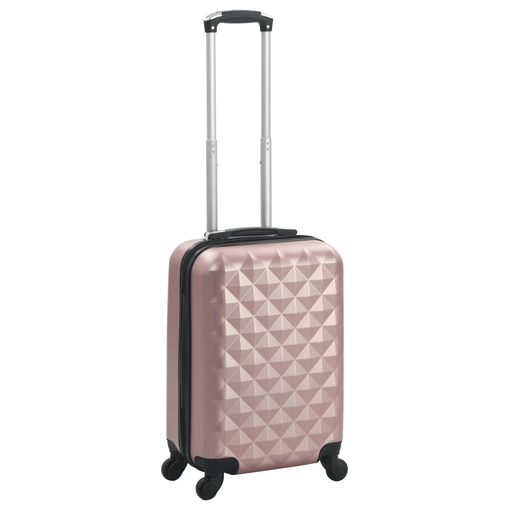 vidaXL Hardcase Trolley Rose Gold ABS