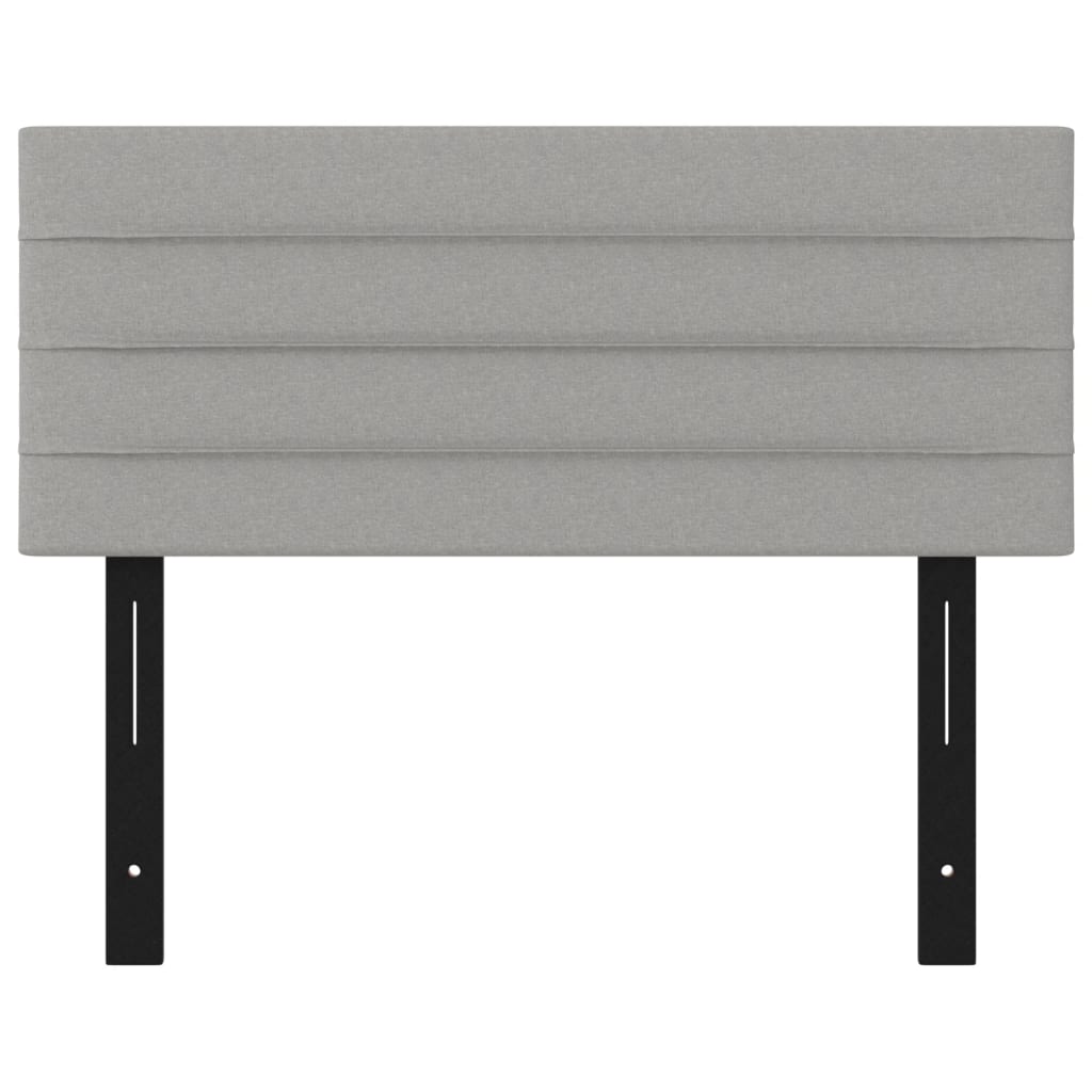 vidaXL Headboard Light Gray 39.4"x2"x30.7"/34.6" Fabric