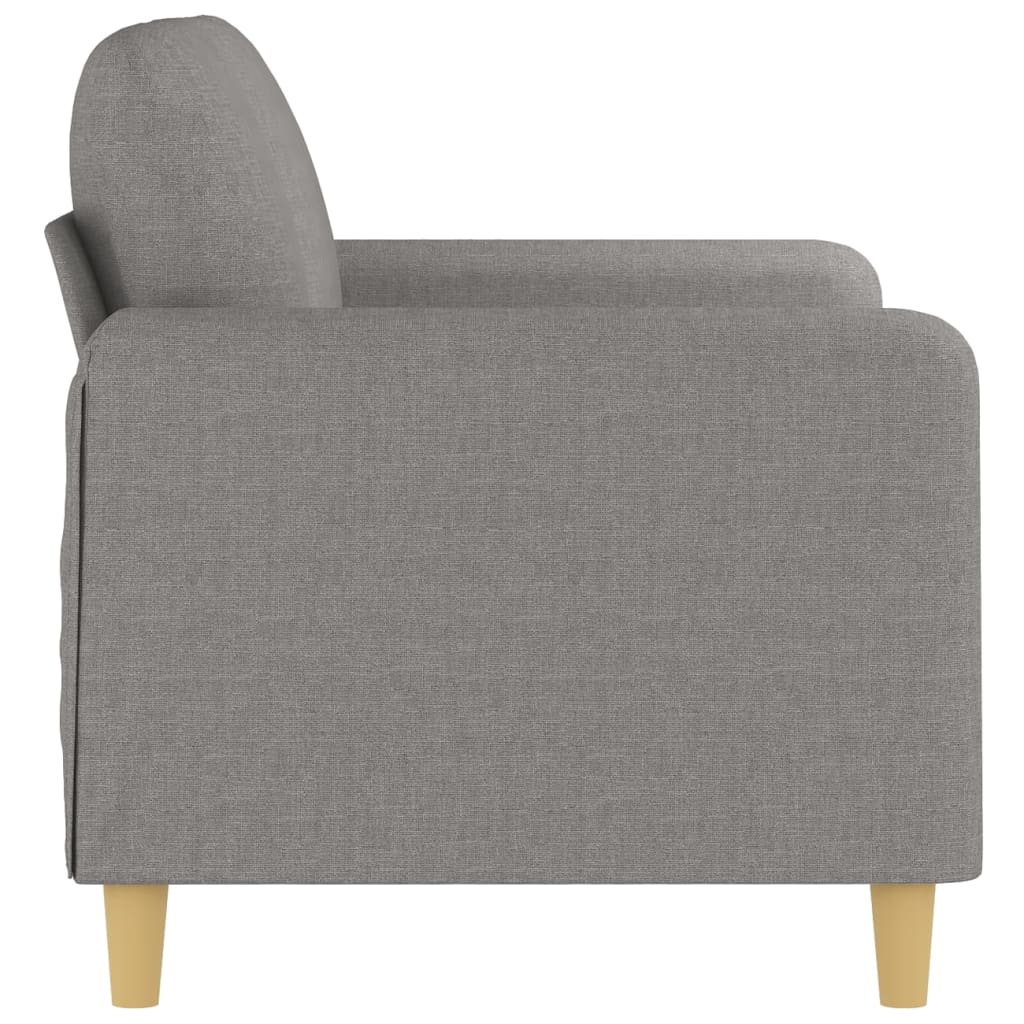 vidaXL 2-Seater Sofa Light Gray 47.2" Fabric