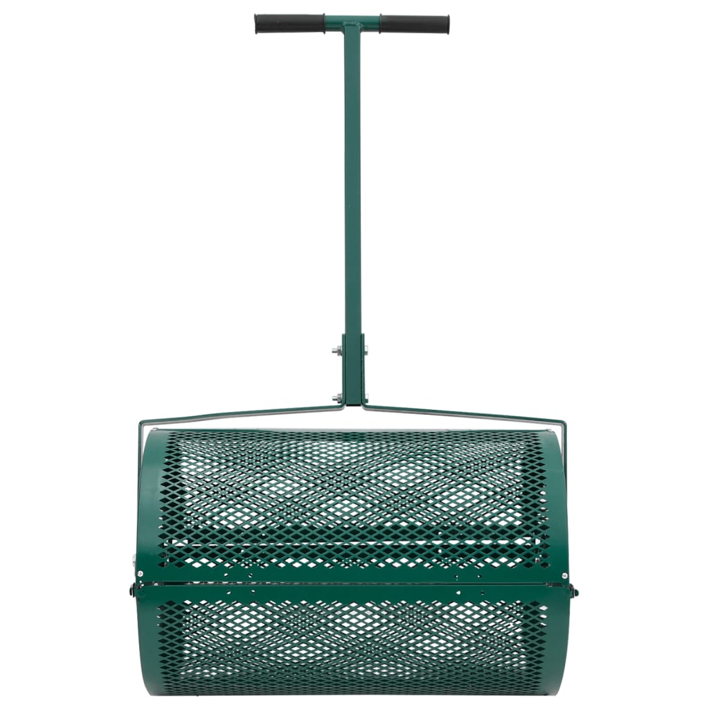 vidaXL Compost Spreader Green Ø15.7"x23.6" Steel