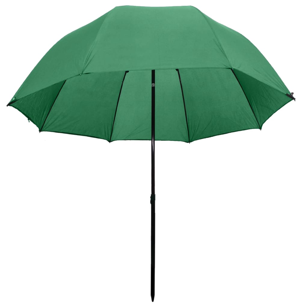 vidaXL Fishing Umbrella Green 118"x94"