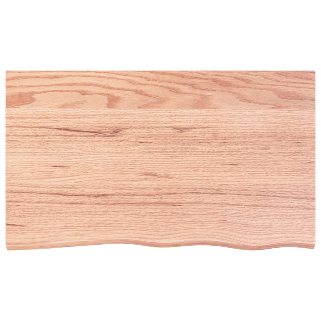 vidaXL Table Top Light Brown 39.4"x23.6"x0.8" Treated Solid Wood Oak