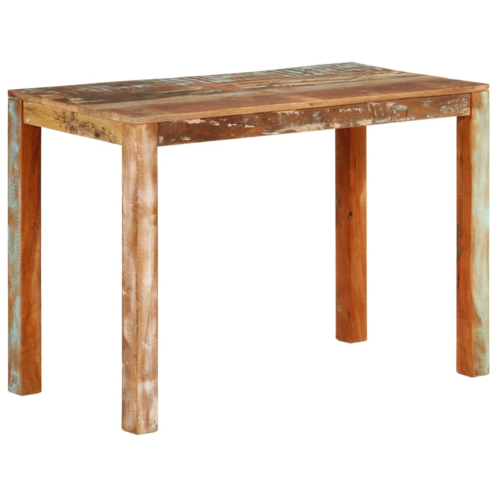 vidaXL Dining Table 43.3"x21.7"x29.9" Solid Wood Reclaimed