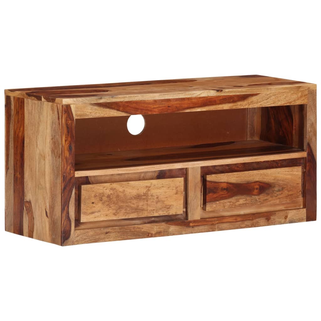 vidaXL TV Stand 34.6"x11.8"x15.7" Solid Wood