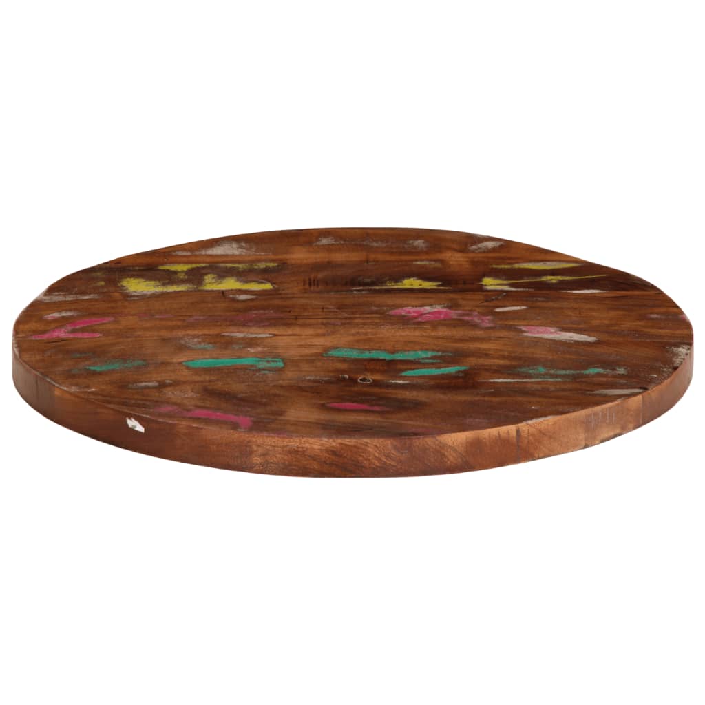 vidaXL Table Top Ø 23.6"x1" Round Solid Wood Reclaimed