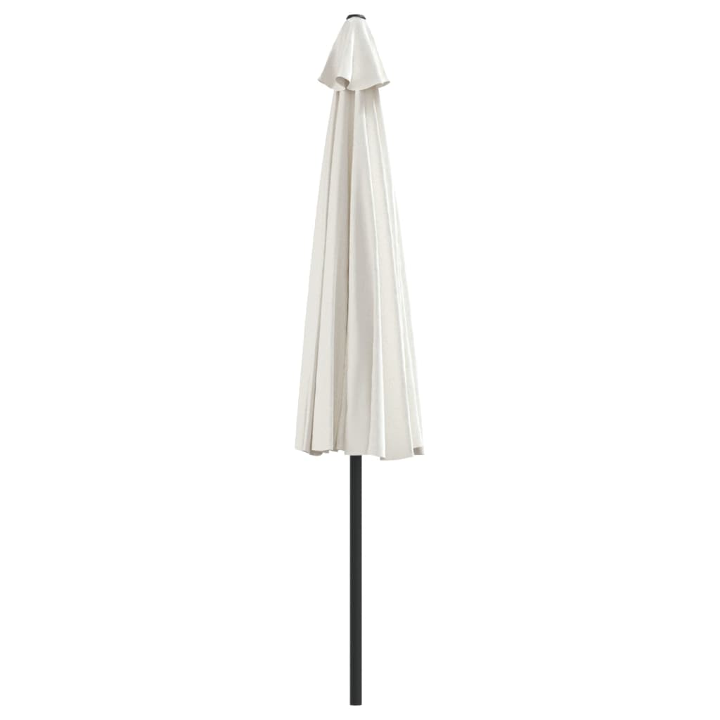 vidaXL Garden Parasol with Aluminum Pole Sand 118.1"x61" Half