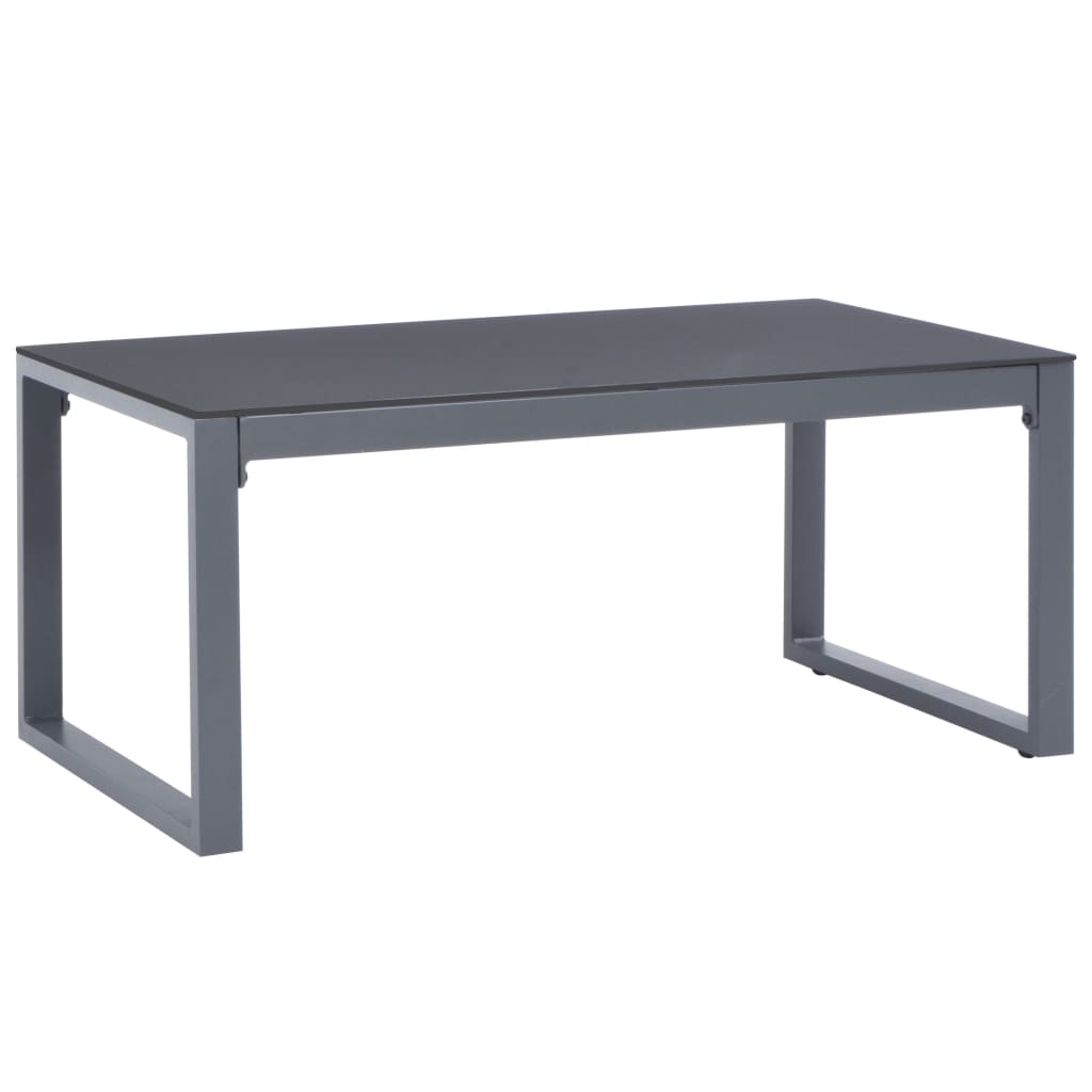 vidaXL Coffee Table 35.4"x19.7"x15.7" Aluminum