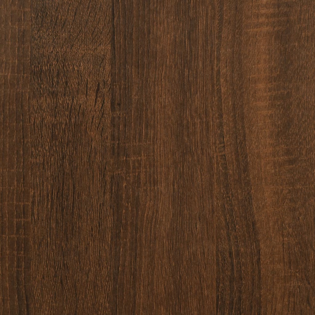 vidaXL Bookcase 3-Tier Brown Oak 31.5"x11.8"x33.9" Engineered Wood