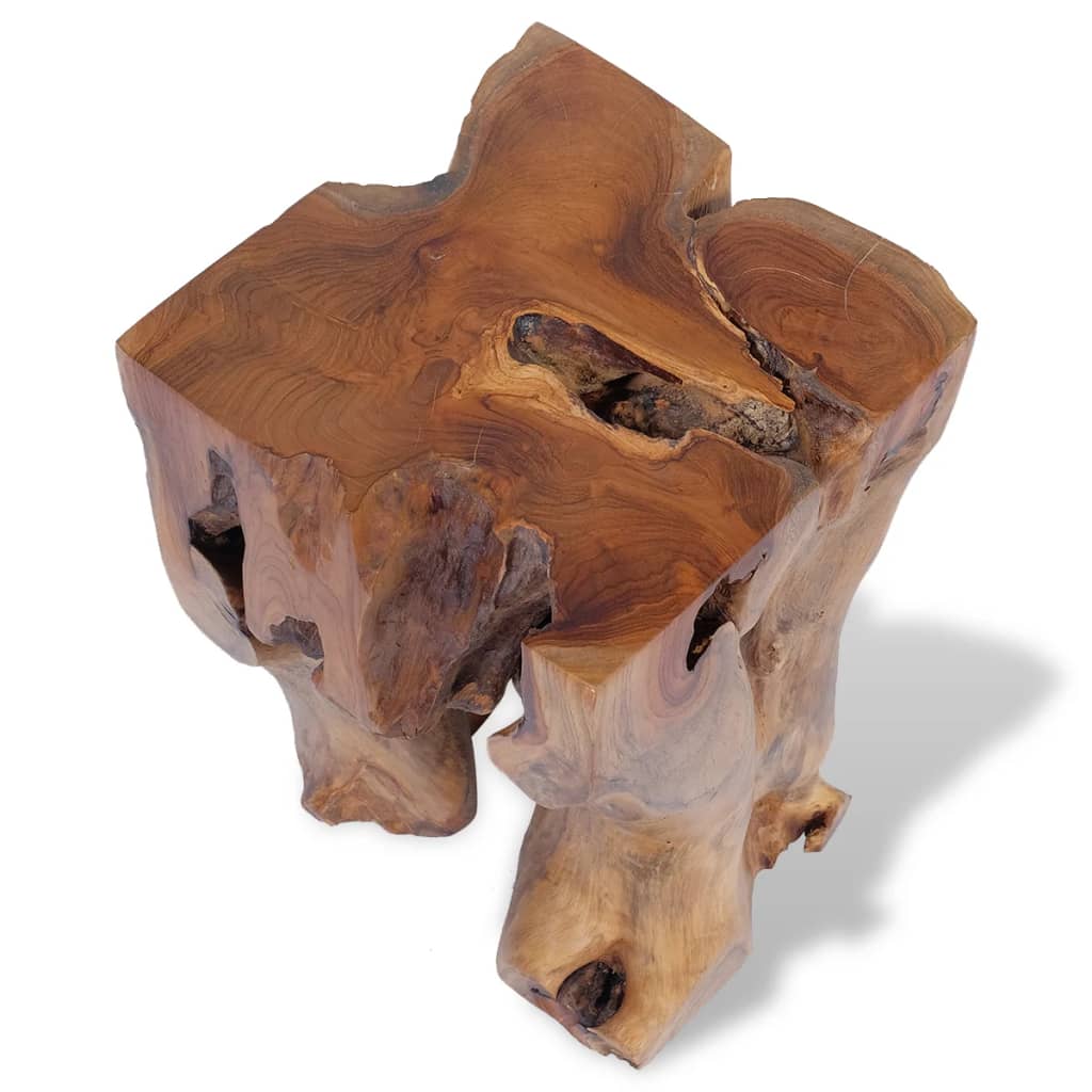 vidaXL Stool Solid Teak Wood