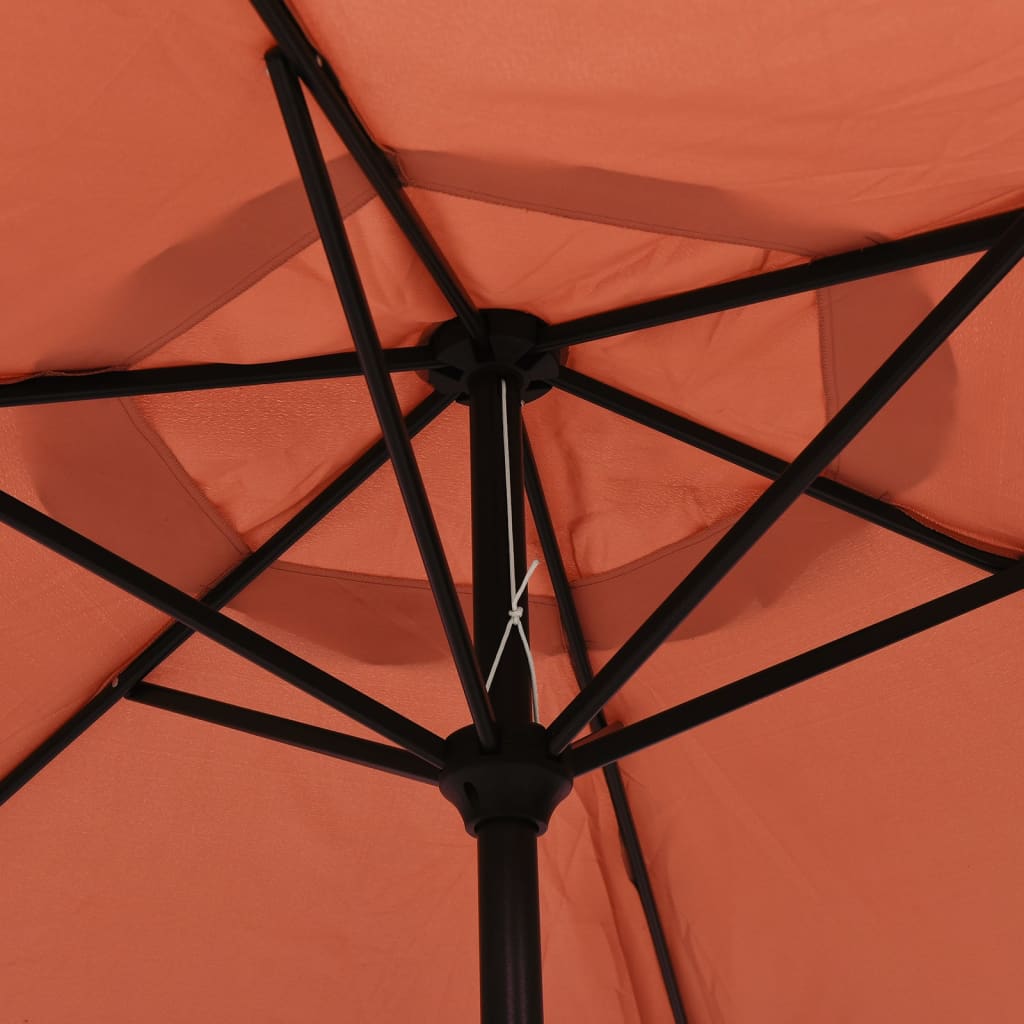 vidaXL Garden Parasol Terracotta 78.7"x88.2" Aluminum